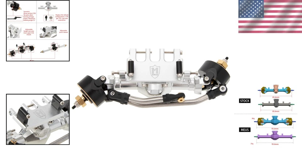 Customizable 3-Section CVD Front Axle & Compatibility with JLU Gladiator Models - Image 2 of 4