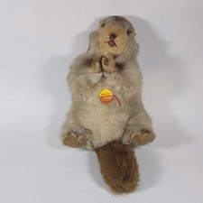 Vintage Steiff Molly Piff Marmot Groundhog Plush Toy Stuffed Animal