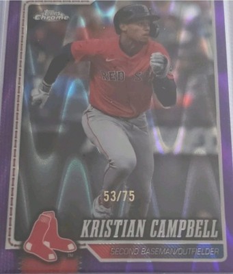 Topps Chrome 2026 Kristian Campbell Red Sox Purple Parallel #282 /75