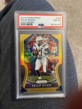 Philip Rivers 2019 Panini Prizm GOLD PRIZM /10 PSA 8 Near Mint