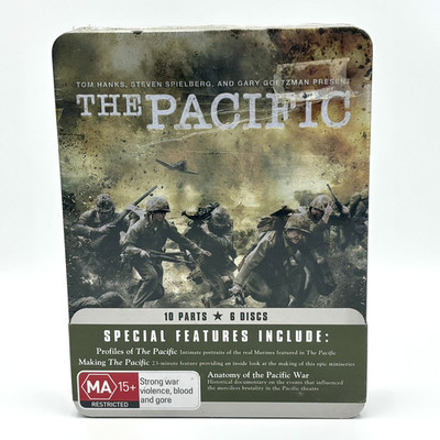 The Pacific (2010) Complete 10-Part Miniseries 6-Disc Steelbook DVD  New Sealed