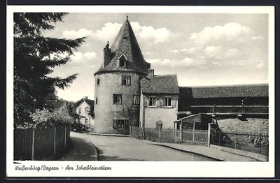 Ansichtskarte Weißenburg / Bayern, Am Scheibleinsturm 