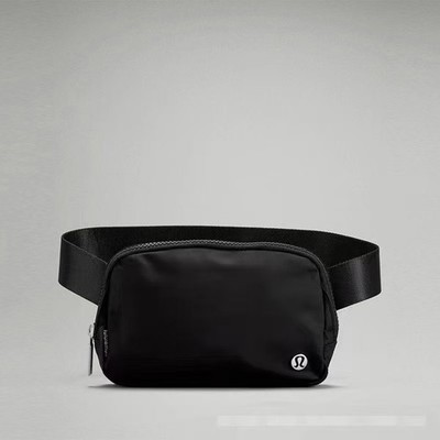 Lululemon unisex outdoor hiking casual black shoulder/crossbody/waist bag