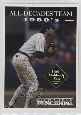 2000 Milwaukee Journal Sentinel Brewers All-Decades Team 1980's Paul Molitor 0q3