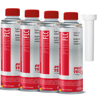 4x Pro-Tec P1101 FLC Kraftstoffsystem Reiniger Benzin - Fuel Line Cleaner 375ml
