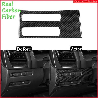 For Nissan Rogue X-Trail 2021-25 Real Carbon Fiber Headlight Switch Panel Trim