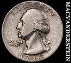 1946 Silver Washington Quarter - Scarce  Better Date  No Reserve  #G7986