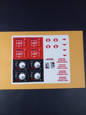 Gi Joe Cobra Terror Dome Sticker Sheet 1  New Custom Repro Peel & Stick, Read!