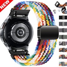 Quick Fit Magnetic Nylon Strap Band For Samsung Galaxy Watch 7/6/5/4/FE Classic