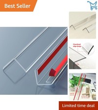 Wall Corner Protector Plastic 31.5in 2PCS Impact Resistant Clear Edge Guard