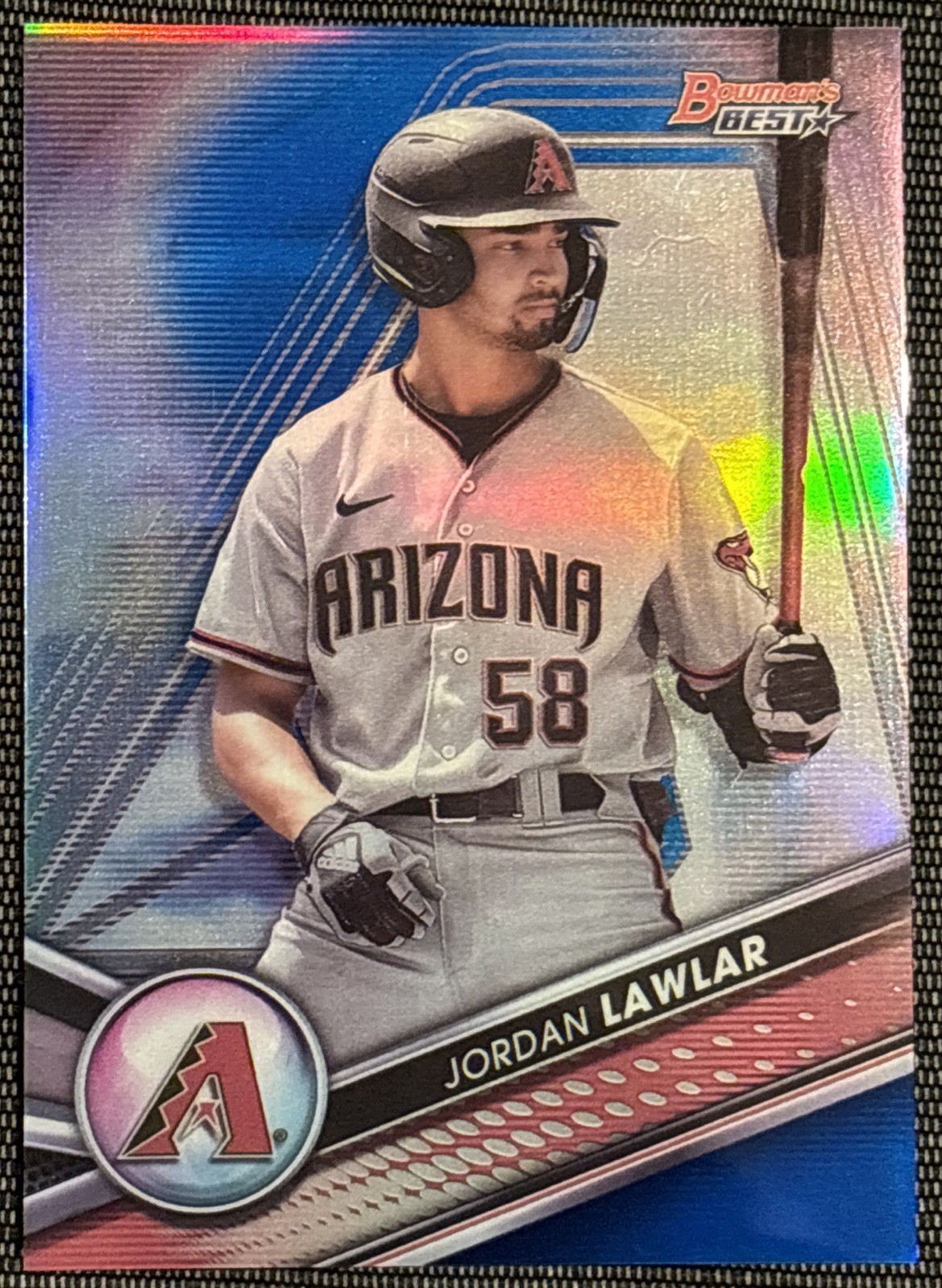 2022 Bowman's Best Jordan Lawlar TP-4 Blue Refractor /150 Diamondbacks Prospect