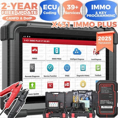 Launch X431 IMMO ELITE IMMO PLUS Key Programming Full System Diagnostic Scanner