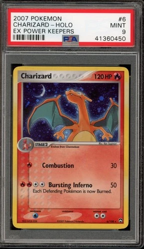 Pokemon Charizard EX Power Keepers Holo Rare #6 PSA 9 Mint