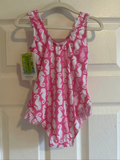 The Original Flap Happy Girls Seahorse Swimsuit Size 4
