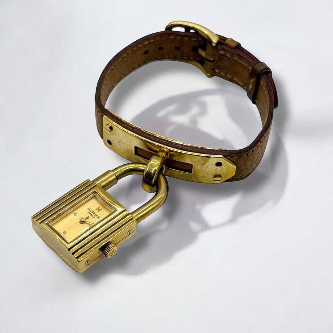 Hermes Kelly Quartz Watch Leather Strap - Authentic Hermes Kelly Quartz Watch Leather Strap - Authentic