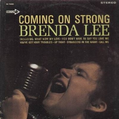 Brenda Lee Coming On Strong Vinyl LP Decca Records DL 74825 1966