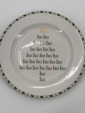 Ho Ho Ho Christmas Salad Dessert Plate by 222 Fifth Limited Edition Collectors