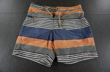 Patagonia Board Shorts Mens 34x8 Multicolor Striped Swim Trunks Pocket Beach