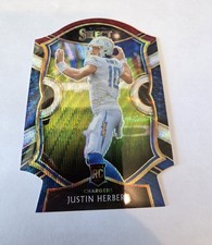 2020 Select Red White Blue Die Cut Justin Herbert Rookie Card SSP Chargers