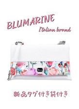 Borsa a tracolla Blumarine Rosa Bianca Italia COA - Nuova con etichette