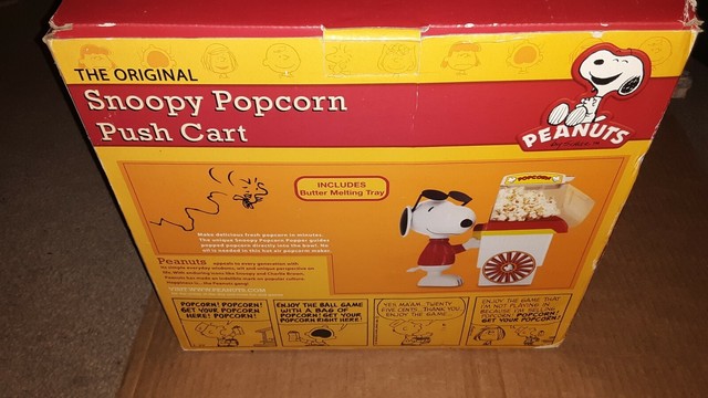 Smart Planet Pnp1 Peanuts Snoopy Popcorn Cart Air Popper Red For Sale Online Ebay