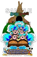 Disney World Disneyland Splash Mountain Scrapbook Paper Die Cut Piece