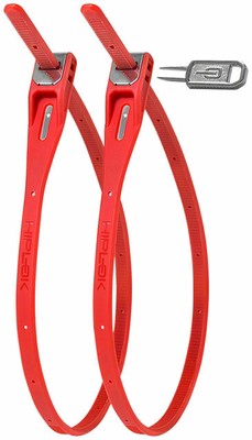 Red Hiplok Z-Lok Cable Lock Twin Pack