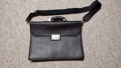 Giorgio Fedon 1919 Leather Briefcase Rare Pre Owned