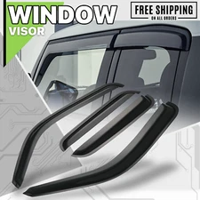 Tape-On Window Visor Vent Wind Deflector fit 99-07 Chevy Silverado Extended Cab