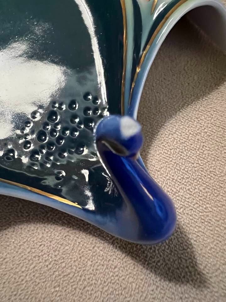 Franz Porcelain Peacock Teacup, Saucer and Spoon eBay