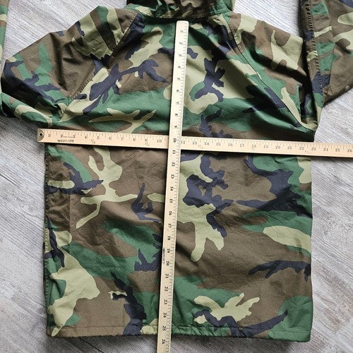 Giacca vintage militare US Calvary taglia M nylon Gore-Tex Woodland mimetica full zip USA - Foto 17 di 19
