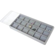 18 Compartment Storage Tray Beads Gems Diamonds Findings Jewelry Craft Container
