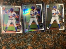 Roman Collins RC LOT 3x 2015 Bowman Draft Refractor Chrome & Base #122 Royals