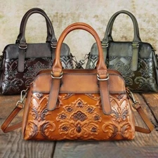 Genuine Leather Purses and Handbags Women Vintage Sholder Bag Crossbody Bag