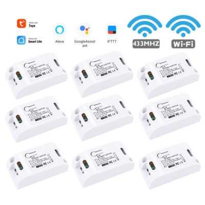 TUYA Funkschalter System 230V 2200W WIFI&433Mhz DIY Funk LED Modul F Alexa Googl