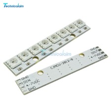 100PCS WS2812 WS2811 5050 RGB LED Lamp Panel Module 5V 8-Bit Rainbow LED-