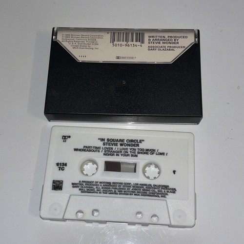 Stevie Wonder - In Square Circle Cassette Tape 1985 Fast Shipping - Picture 2 of 5