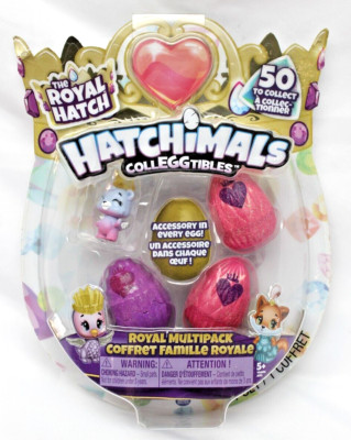 HATCHiMALS CollEGGtibles Purple Royal Multipck 4 Hatchimals & Accessories SEALED