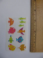 Mrs. Grossman's Stickers CHUBBY FISH 1 Mod 2" X 3.25" NOS