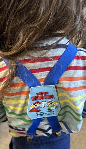 Rare! Vintage 1988 Nintendo Super Mario Bros. Suspenders Sz. Youth One Size Kids - Picture 2 of 7