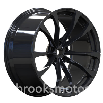 23'' TWIN 5 SPOKE GLOSS BLACK STYLE FORGED WHEELS RIMS FITS LAMBORGHINI URUS