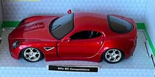 Alfa Romeo 8C Competizione in metallic red, 1:32 scale model from Bburago, 43004