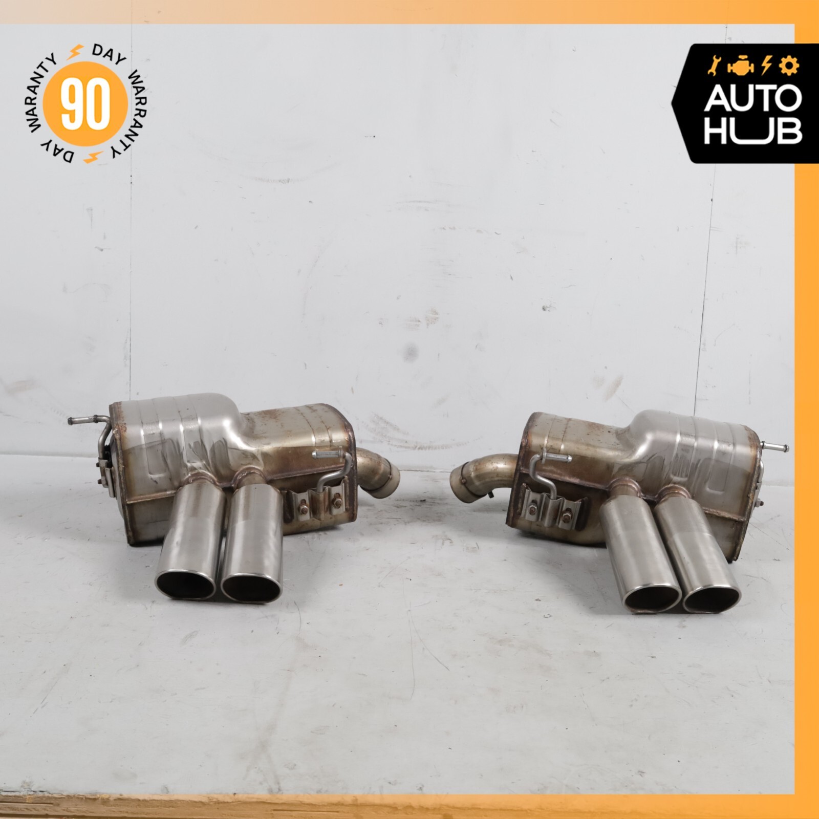 02-07 Maserati M138 Coupe 4200 Exhaust Muffler Quad Tips Left and Right OEM 67k