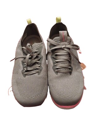 Wide Fit Women's 10 Wide Tennis Shoes Sketchers Womens Size 10 Wide Fit  Shoes Memory Foam Skech-Air Gray And Black B10