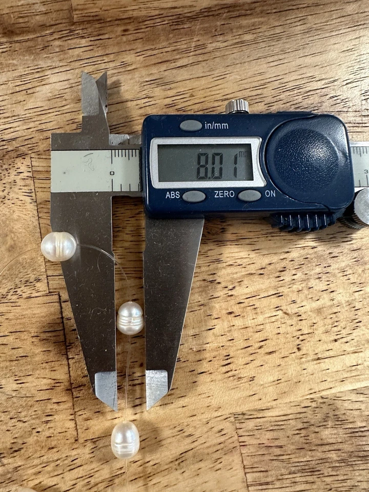 Collar de perlas barrocas de agua dulce Helzberg Diamonds HDS 925 de plata de ley de 8 mm Foto 2 de 4