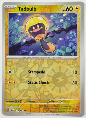 Pokemon -  Tadbulb 078/193 - Reverse Holo - Paldea Evolved - NM/M