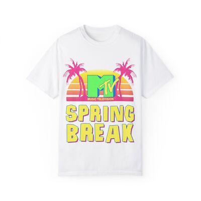 Vintage MTV Classic Spring Break Colorful Unisex T-shirt, Beach Tee, Summer