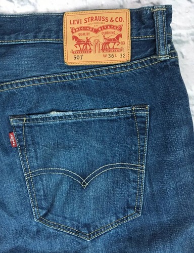 levis 501 leather patch