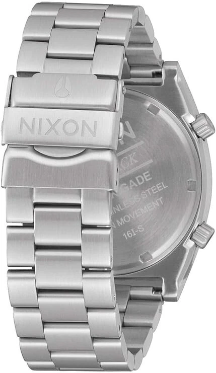 Reloj Nixon Brigada Negro 40mm A117-2474 Negro SS Pulsera Foto 3 de 4