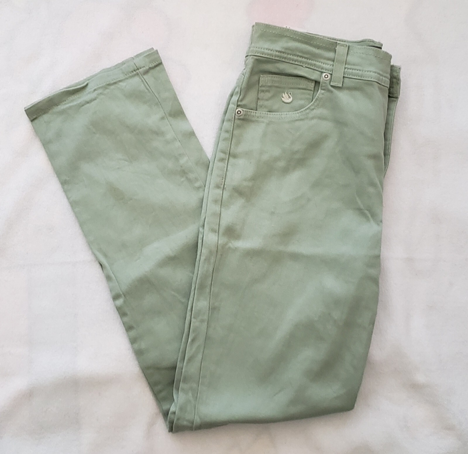 Gloria Vanderbilt Womens Light Green Jeans Size Petit